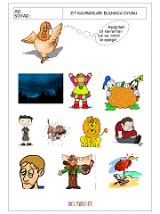 okul öncesi aynı kavramı bul çalışma sayfaları